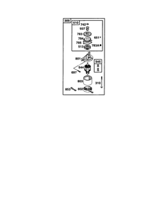 Motor-Starter Diagram and Parts List for 120600-120699 0100-0110-0111 Briggs and Stratton Engine